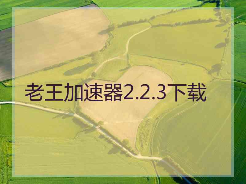 老王加速器2.2.3下载 老王加速器2.2.3下载