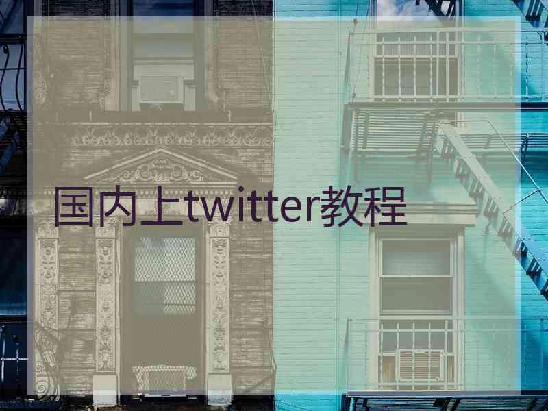 国内上twitter教程 国内上twitter教程