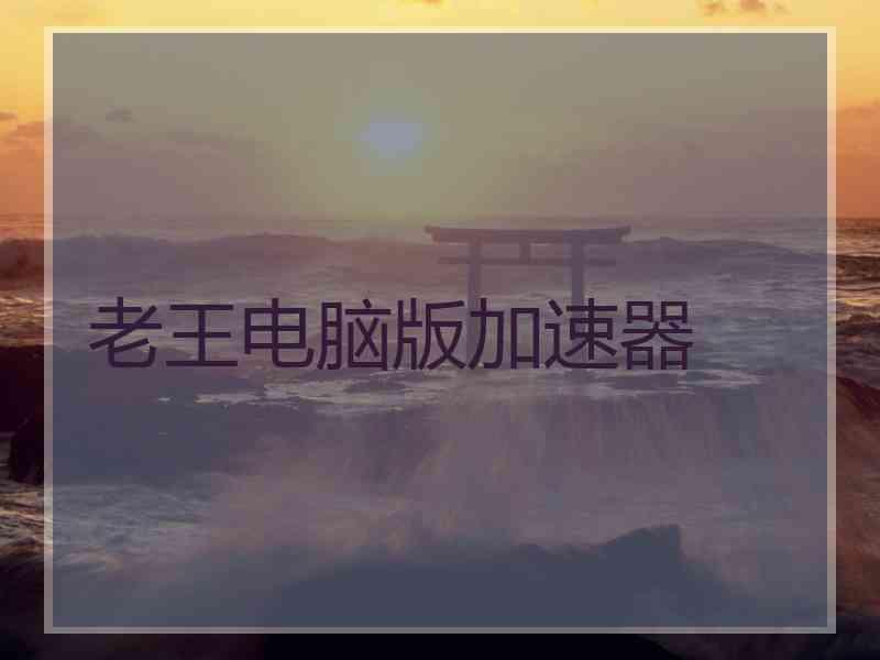老王电脑版加速器 老王电脑版加速器