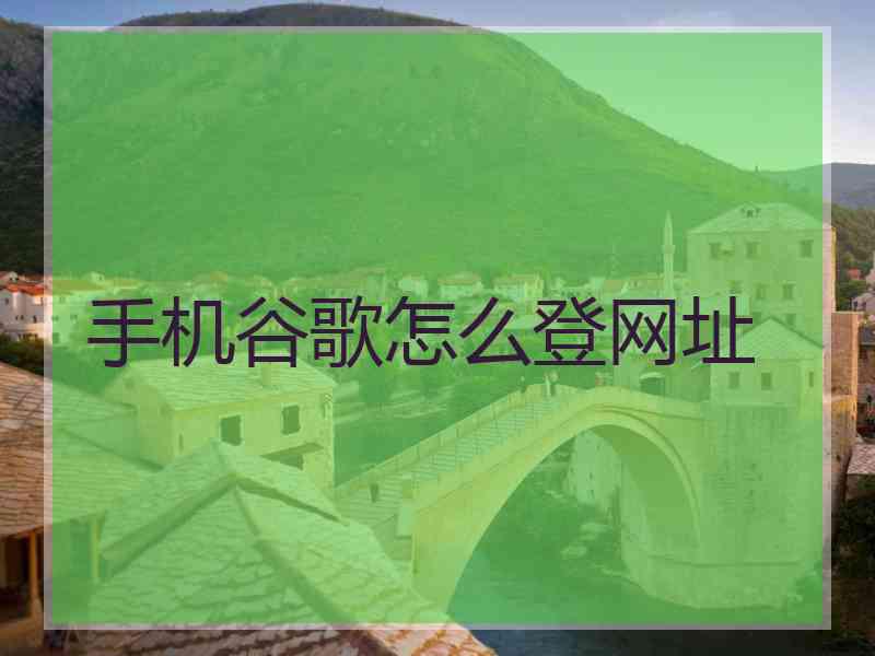 手机谷歌怎么登网址 手机谷歌怎么登网址