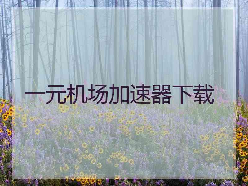 一元机场加速器下载 一元机场加速器下载