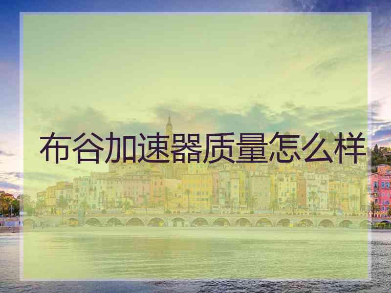 布谷加速器质量怎么样 布谷加速器质量怎么样