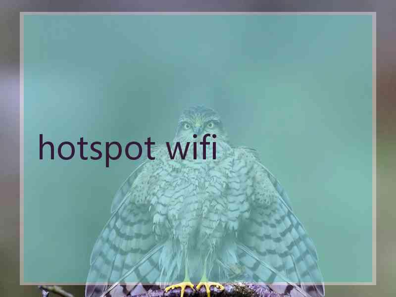 hotspot wifi