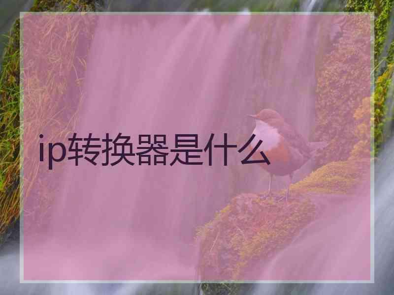 ip转换器是什么