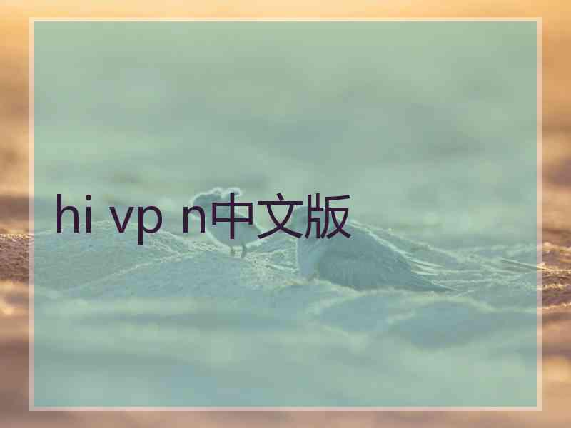 hi vp n中文版