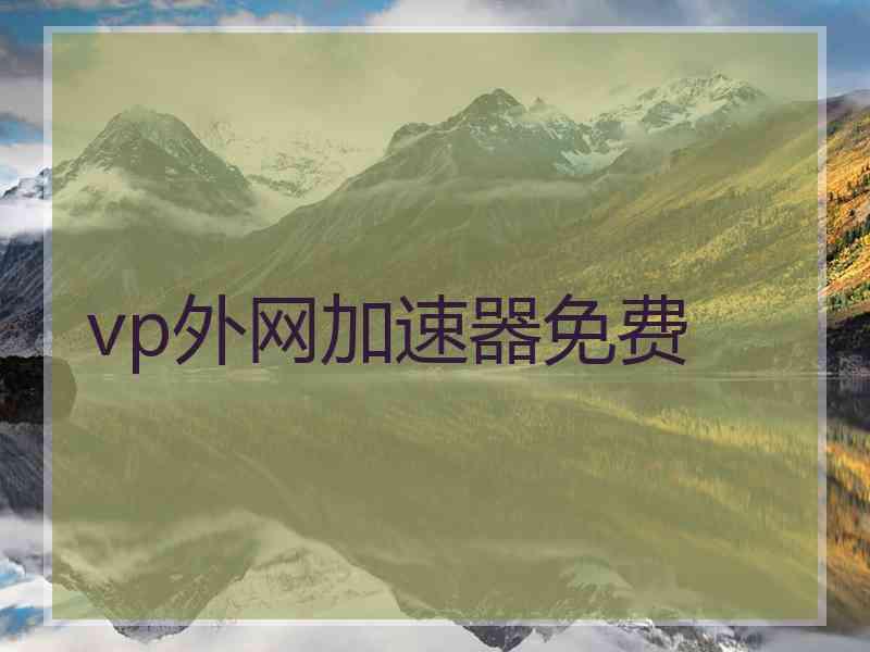 vp外网加速器免费