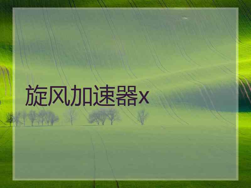 旋风加速器x