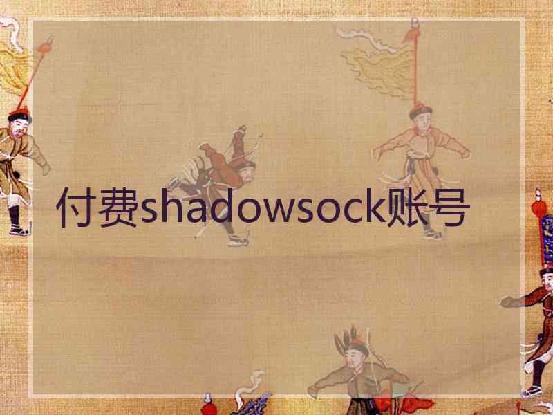 付费shadowsock账号