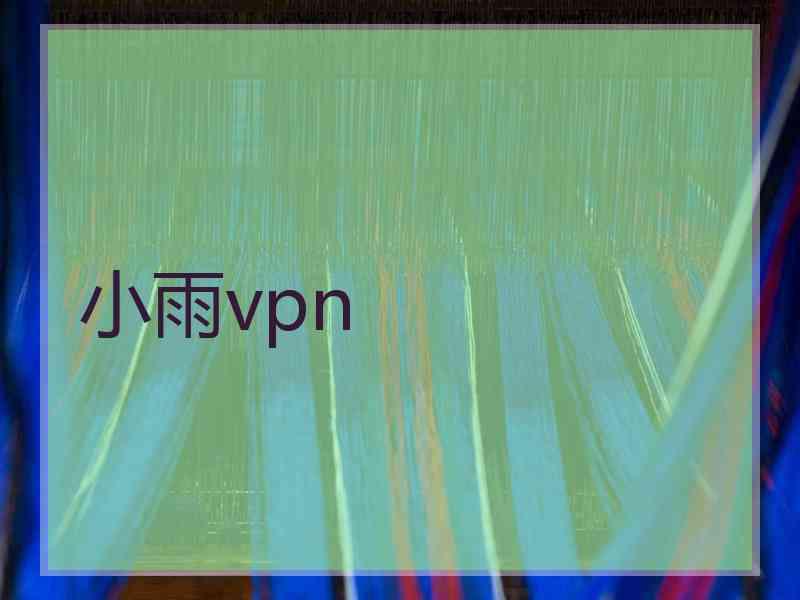 小雨vpn