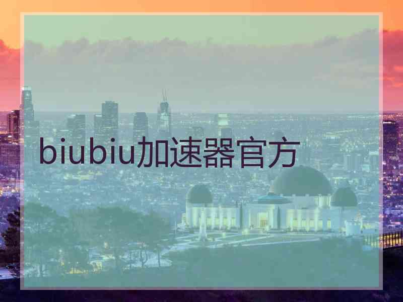 biubiu加速器官方