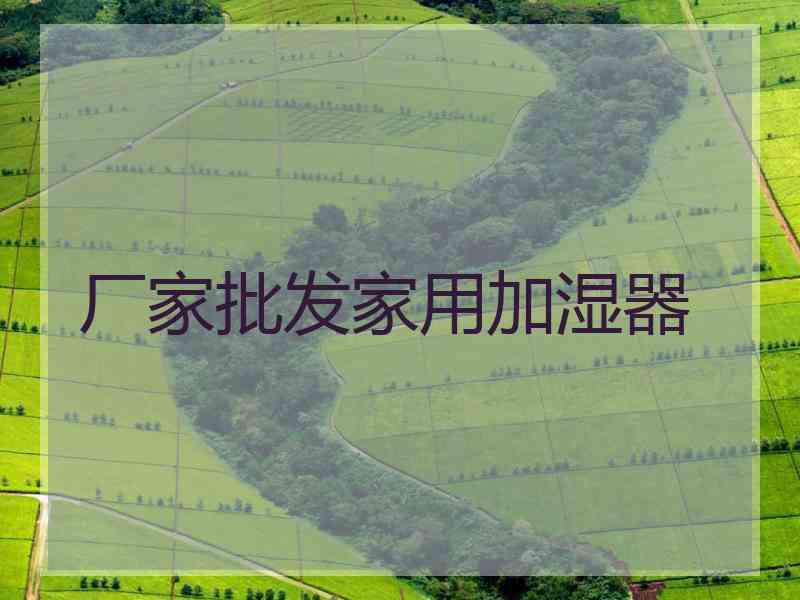 厂家批发家用加湿器
