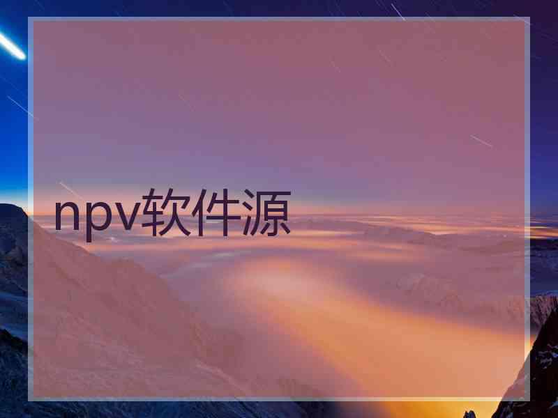 npv软件源