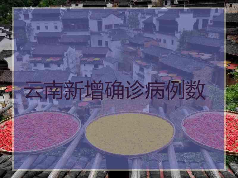 云南新增确诊病例数