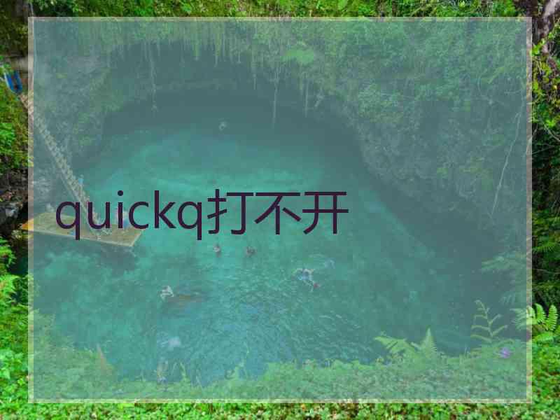 quickq打不开