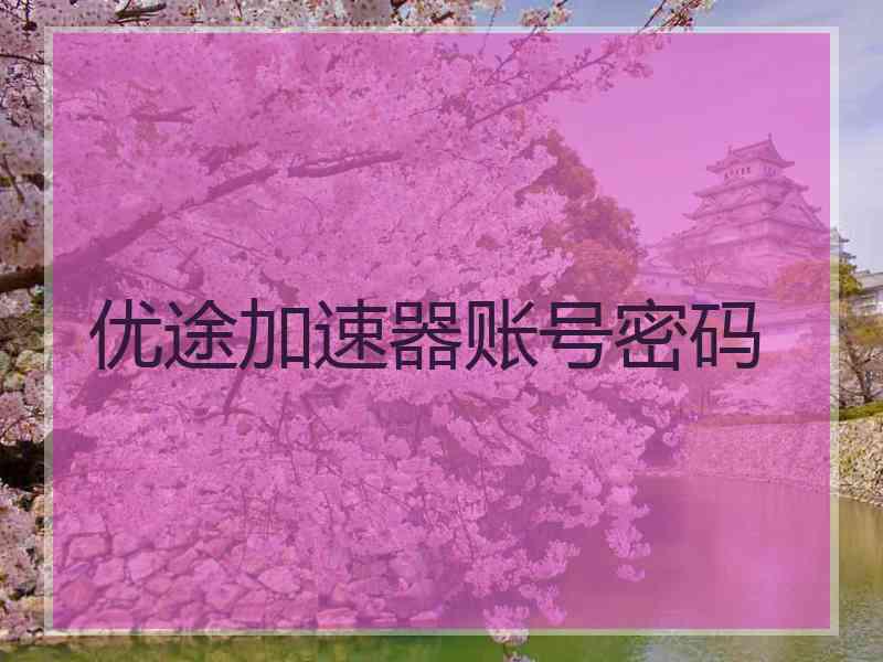 优途加速器账号密码