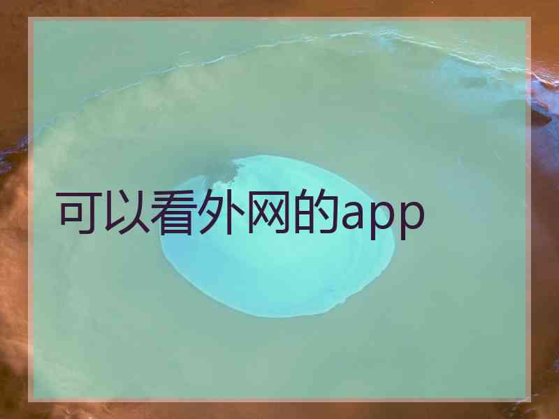 可以看外网的app