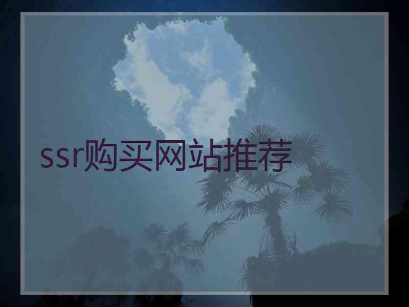 ssr购买网站推荐