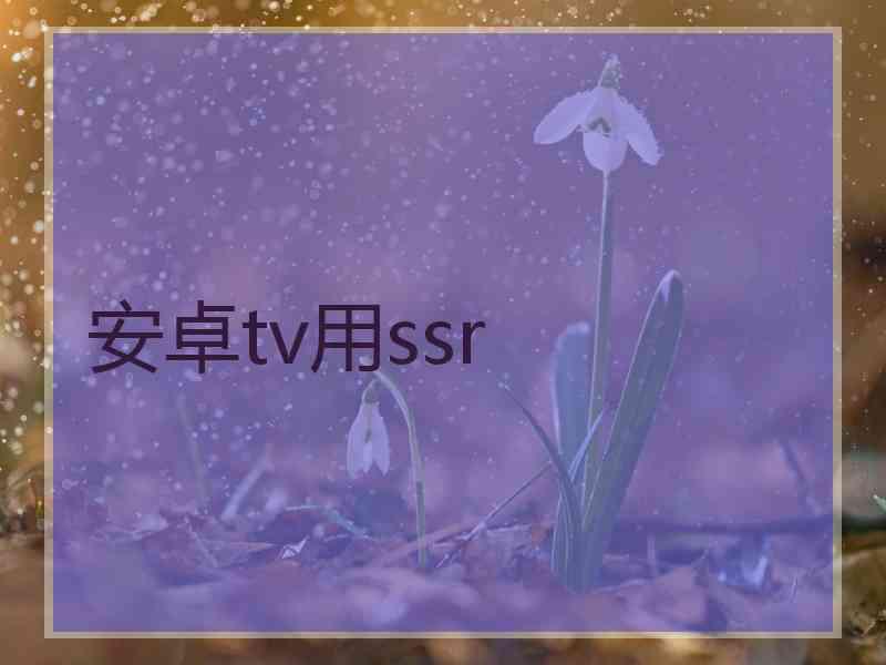 安卓tv用ssr