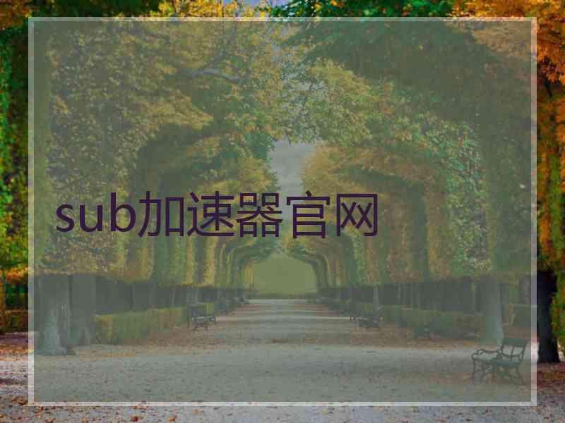 sub加速器官网