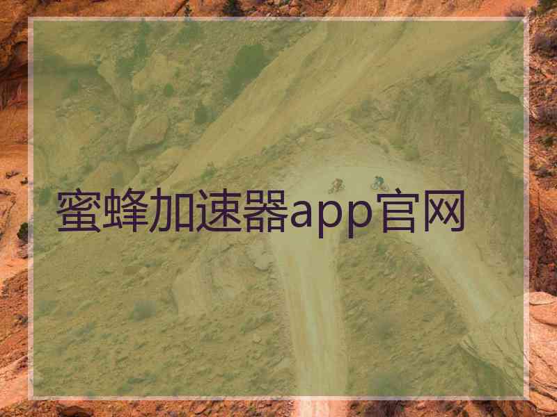 蜜蜂加速器app官网
