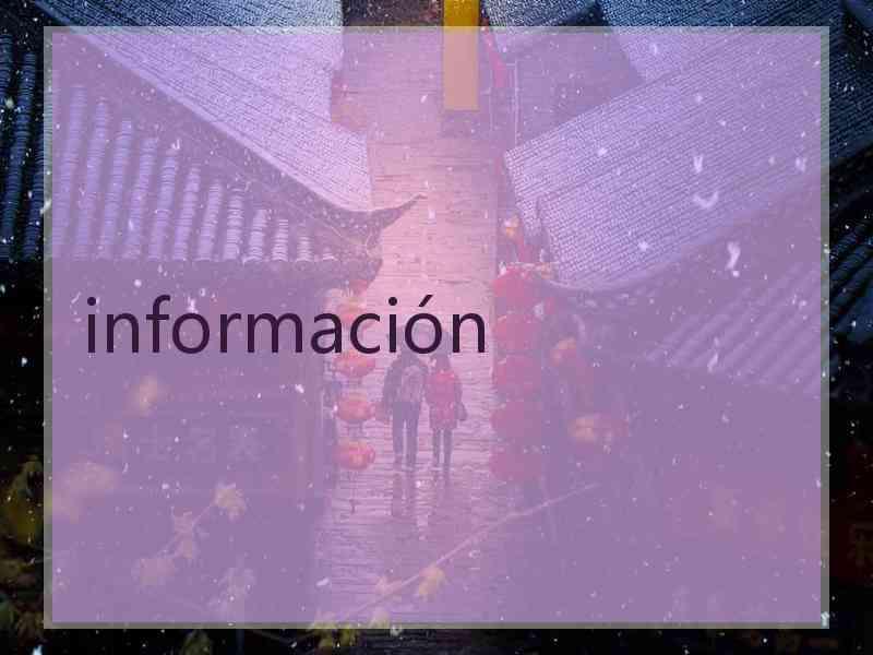 información