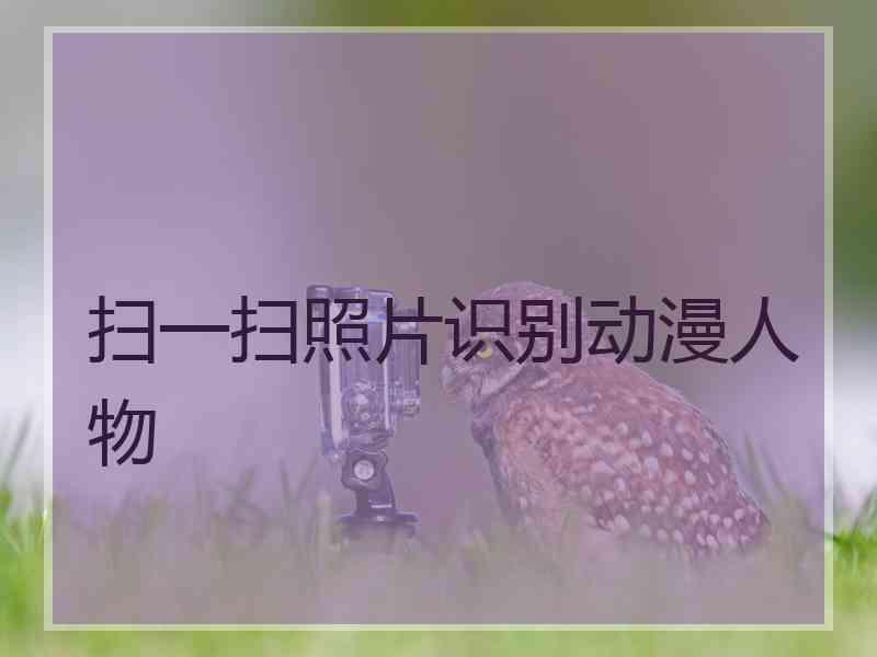 扫一扫照片识别动漫人物