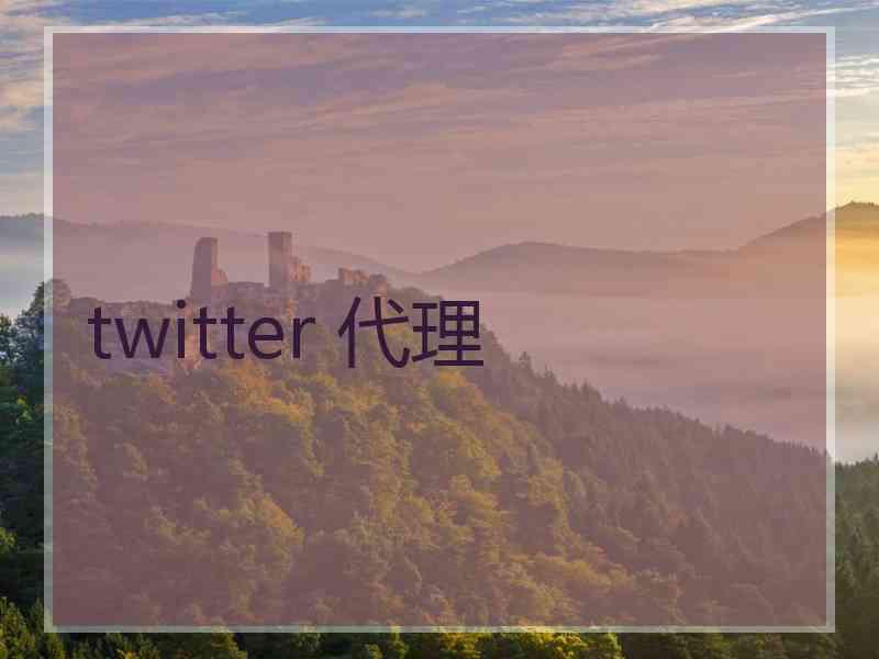 twitter 代理