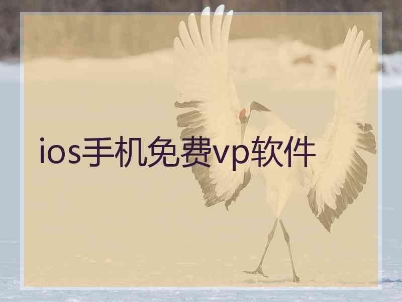 ios手机免费vp软件